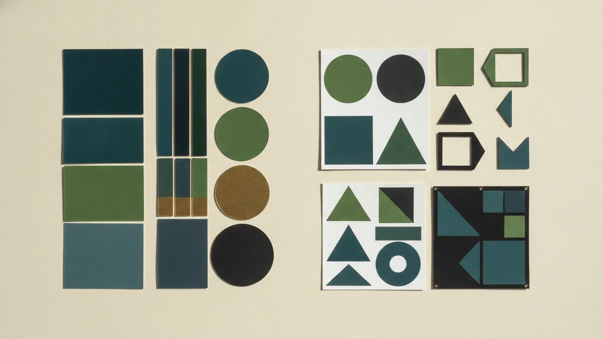 Real estate logo color palette Real estate color palette with blue green gray black and gold swatches